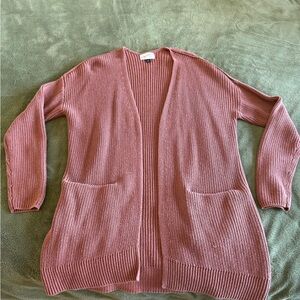 Women's Pink Cardigan Sweater